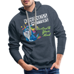 UNISEX Pullover - Kindness Matters Narwhal - heather denim