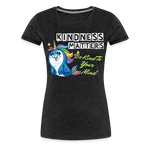 Womens' T-shirt - Kindness Matters Narwhal - charcoal grey