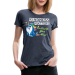 Womens' T-shirt - Kindness Matters Narwhal - heather blue