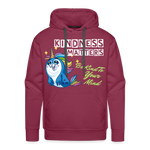 UNISEX Pullover - Kindness Matters Narwhal - burgundy