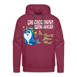 UNISEX Pullover - Kindness Matters Narwhal - burgundy