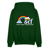 UNISEX Hoodie - BE KIND DAISY - forest green