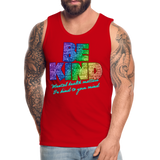 Rainbow Party BE KIND Tank Unisex/Mens - red