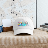 Organic Cotton Baseball Cap - BE KIND (with Carl!) [LIGHT] - white