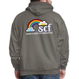 UNISEX Hoodie - BE KIND DAISY - asphalt gray