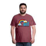 Unisex T-Shirt - Classic Logo - heather burgundy