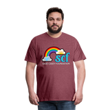 Unisex T-Shirt - Classic Logo - heather burgundy