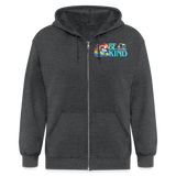 UNISEX Zip Hoodie - DONT BE A DICK - CARL! [DARK] - deep heather