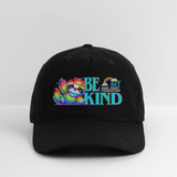 Organic Cotton Baseball Cap - BE KIND (with Carl!) [DARK] - black