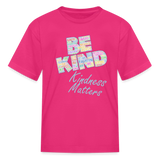 Kids' Shirt KINDNESS MATTERS / Classic Logo - fuchsia