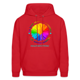 UNISEX Hoodie - BE KIND DAISY - red