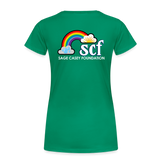 Womens' T-shirt - Kindness Matters Narwhal - kelly green