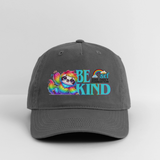 Organic Cotton Baseball Cap - BE KIND (with Carl!) [LIGHT] - charcoal