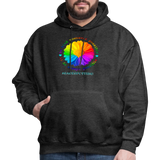 UNISEX Hoodie - BE KIND DAISY - charcoal grey