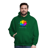 UNISEX Hoodie - BE KIND DAISY - forest green