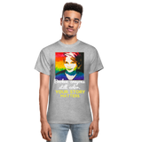 Unisex T-Shirt - Sage Portrait by Tin Crow Art/Classic SCF Logo - heather gray