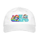 Organic Cotton Baseball Cap - BE KIND (with Carl!) [LIGHT] - white