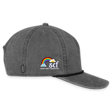 Vintage Washed Rope Cap BE KIND DAISY - washed black