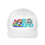 Vintage Rope Trim Hat - BE KIND (with Carl!) [DARK / SWEARY] - white