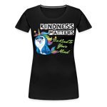 Womens' T-shirt - Kindness Matters Narwhal - black