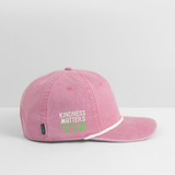 Vintage Rope Trim Hat - BE KIND (with Carl!) [LIGHT / SWEARY] - washed pink
