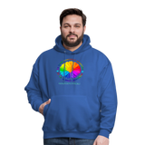 UNISEX Hoodie - BE KIND DAISY - royal blue
