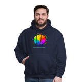 UNISEX Hoodie - BE KIND DAISY - navy