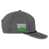 Vintage Rope Trim Hat - BE KIND (with Carl!) [LIGHT / SWEARY] - washed black