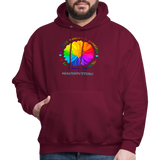 UNISEX Hoodie - BE KIND DAISY - burgundy