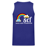 Rainbow Party BE KIND Tank Unisex/Mens - royal blue