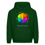 UNISEX Hoodie - BE KIND DAISY - forest green