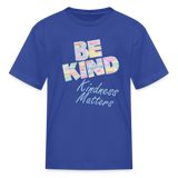 Kids' Shirt KINDNESS MATTERS / Classic Logo - royal blue
