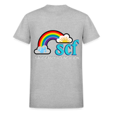 Unisex T-Shirt - Sage Portrait by Tin Crow Art/Classic SCF Logo - heather gray