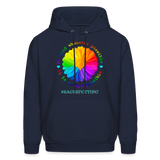 UNISEX Hoodie - BE KIND DAISY - navy