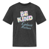 Kids' Shirt KINDNESS MATTERS / Classic Logo - heather black