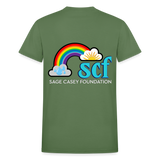 Unisex T-Shirt - Sage Portrait by Tin Crow Art/Classic SCF Logo - military green
