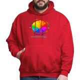 UNISEX Hoodie - BE KIND DAISY - red