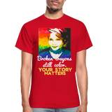 Unisex T-Shirt - Sage Portrait by Tin Crow Art/Classic SCF Logo - red
