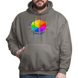 UNISEX Hoodie - BE KIND DAISY - asphalt gray