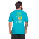 UNISEX Moisture Wicking Performance T-Shirt - turquoise