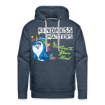 UNISEX Pullover - Kindness Matters Narwhal - heather denim