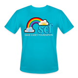 UNISEX Moisture Wicking Performance T-Shirt - turquoise