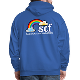 UNISEX Hoodie - BE KIND DAISY - royal blue