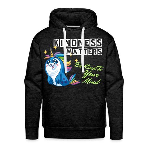 UNISEX Pullover - Kindness Matters Narwhal - charcoal grey