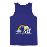 Rainbow Party BE KIND Tank Unisex/Mens - royal blue