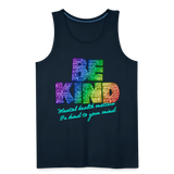 Rainbow Party BE KIND Tank Unisex/Mens - deep navy