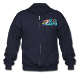 UNISEX Zip Hoodie - DONT BE A DICK - CARL! [DARK] - navy