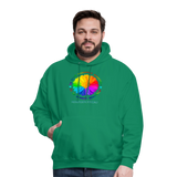 UNISEX Hoodie - BE KIND DAISY - kelly green