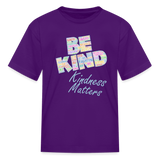 Kids' Shirt KINDNESS MATTERS / Classic Logo - purple