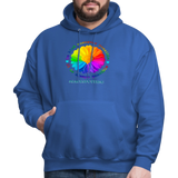 UNISEX Hoodie - BE KIND DAISY - royal blue